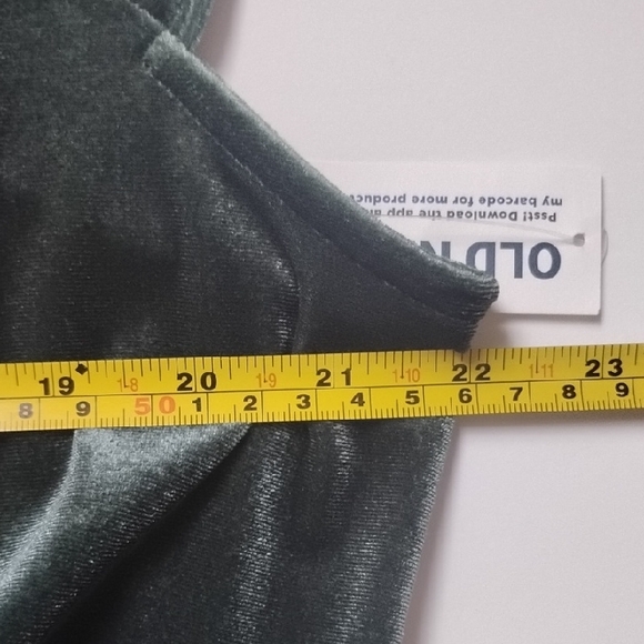 NWT Old Navy Green Velvet Short Sleeve Wide Leg Jumpsuit Whimsigoth Boho - Picture 13 of 13